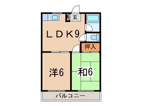 都立大ハイツの物件間取画像